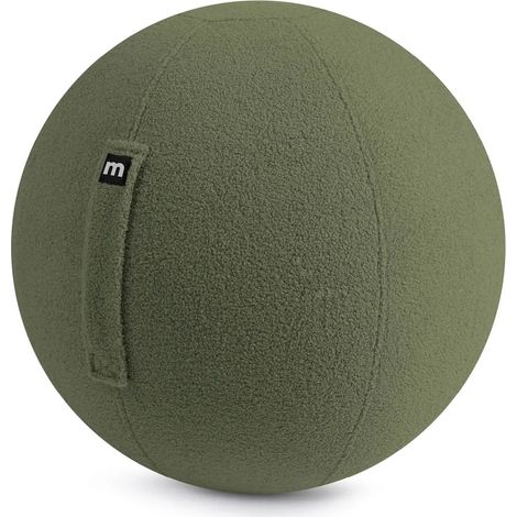 [NEUWERTIG] B-Ware Mokebo Sitzball Pezziball Yogaball Gymnastikball Teddybezug 65cm Waldgrün