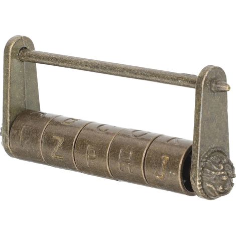 Cadenas à Combinaison Style Chinois Ancien pour Armoire, Or (1/5)