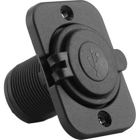 Prise allume-cigare voiture 12V avec double port USB, adaptateur chargeur séparateur multiprise, sortie alimentation 2A, charge rapide pour téléphone, tablette, GPS, compatible véhicules. (1/5)