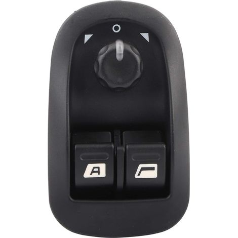 Commutateur de Fenêtre électrique, Commutateur de Fenêtre 6554.WA Commande de Bouton de Miroir en Plastique Noir pour 206 Hayon 1998-2016 (1/5)