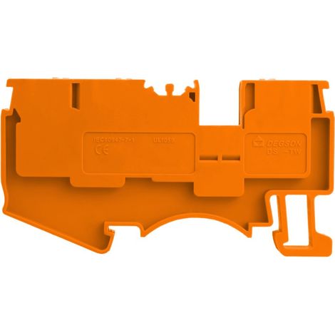 Connecteur de barre omnibus 3 fils 1P 2,5 mm², borne à insertion, orange (1/4)