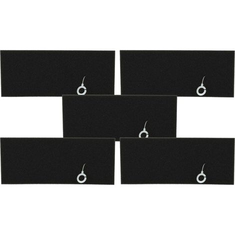 vhbw 5x filtro compatibile con Bosch LOGO BAGLESS SIN BOLSA 2000 W BSG6208202, 2000 W BSG62082 aspirapolvere - Filtro in spugna
