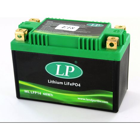 Batterie Moto LiFePO4 12.8V 4Ah 280A 48Wh Landport LFP14