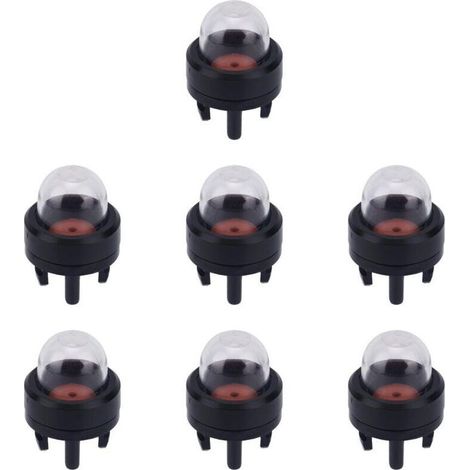 7pcs Pompe à Poire d'Amorçage 188-512-1 pour Petits Moteurs, Poires d'Amorçage pour Carburateur Tronçonneuse WT-23A Poulan Echo Ryobi Homelite Souffleur de Débroussailleuse Bolens