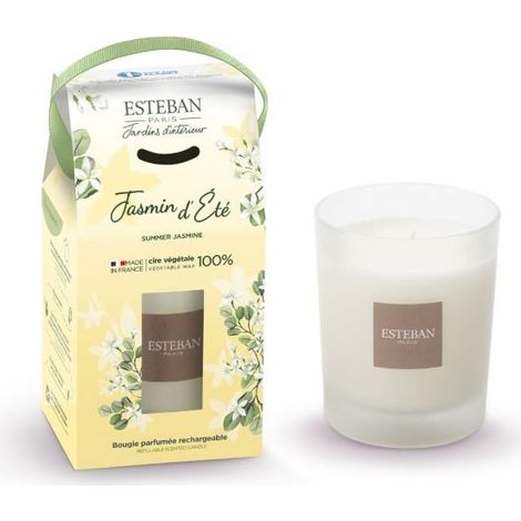 Esteban - Bougie Parfumée Jasmin d'été 180g (1/2)