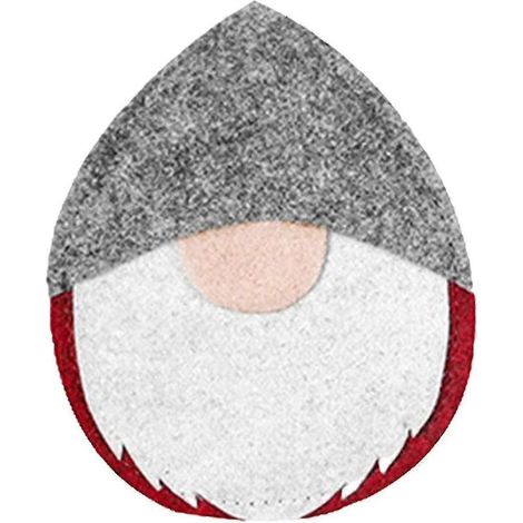 Porte-couverts de Noël, porte-couverts représentant un vieil homme de dessin animé (1/5)