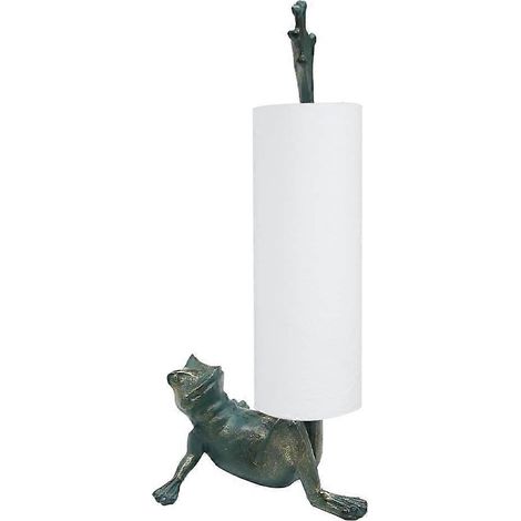Lot de 2 porte-papier toilette en acier inoxydable avec bande adhésive pour rangement mural dans la salle de bain et la cuisine (1/5)