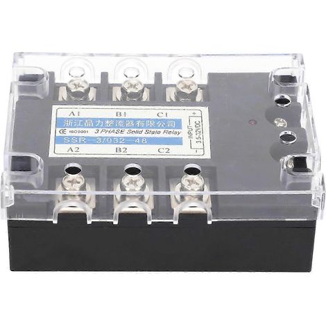 Relais Statique Triphasé 150A 480V Contrôleur Industriel SSR-3/032-48 Commutateur Électrique AC DC Module de Puissance (1/4)