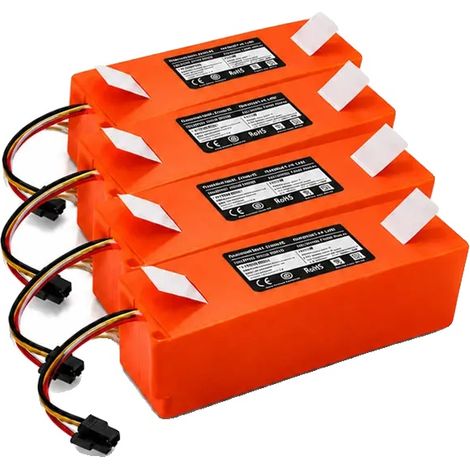 Batterie d'aspirateur robot, 14,4V, 9800mAh Lithium-Ion, 4PCS 14.4V 12800mAh (1/2)