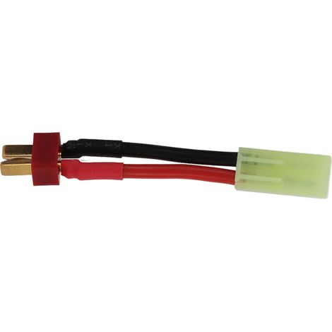 Câble de conversion de batterie avec fiche mâle en T vers mini-fiche femelle pour Tamiya 14AWG, fil en silicone souple de 8 cm (1/5)