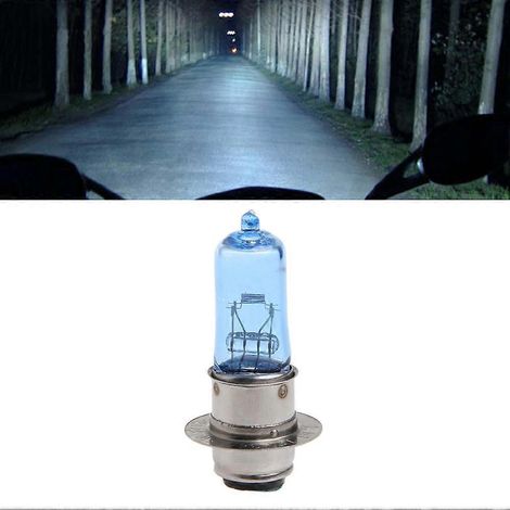 Ampoule de phare pour moto ou vélo électrique, 12 V CC, 35 W, indicateur blanc (1/4)