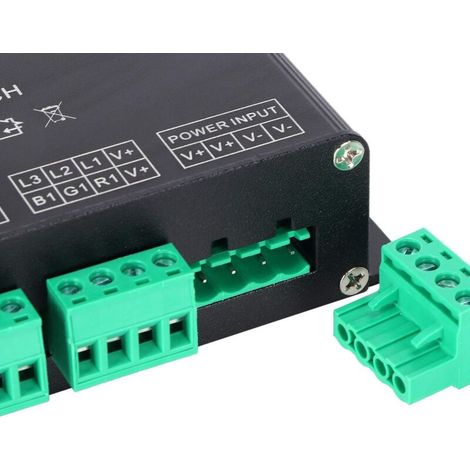 DMX Decoder, Aluminum DC5-24V IC Chip Decoding Controller for Outdoor and Home Use (1/5)