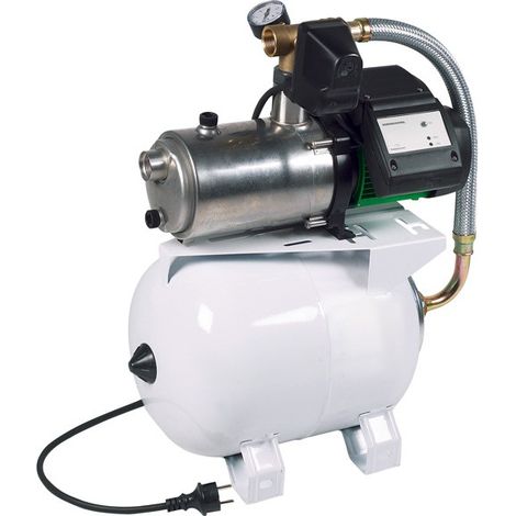 Pompesguinardloisirs – Groupe hydrophore automatique 20L – Puissance 0,75 CV – Pression nominale 3 bars – Inox et tôle peinte époxy
