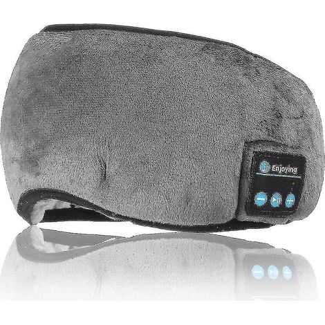 Écouteurs sans fil Bluetooth 5.0, masque de sommeil, lecteur de musique, casque audio pour appels. (1/4)