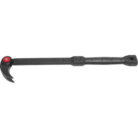Barre de levier de 18 pouces, tête rotative à 180 degrés, pied de biche à Angle réglable à 14 positions pour faire levier et clouer (1/5)