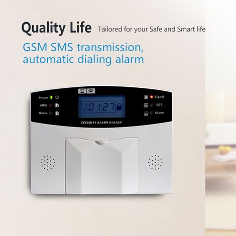 Système d'alarme WiFi GSM Tuya, maison intelligente, écran LCD, Support de sécurité, interphone vocal bidirectionnel (1/5)