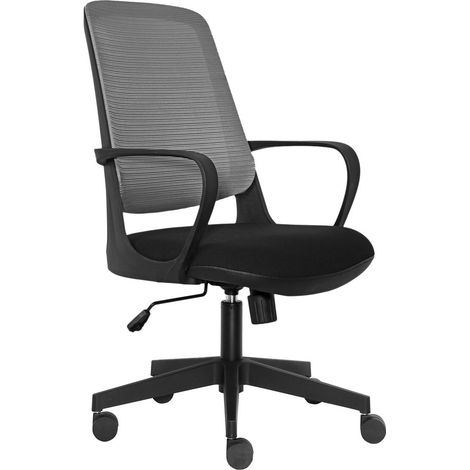 Silla de oficina Faro - Negro / Gris (1/5)