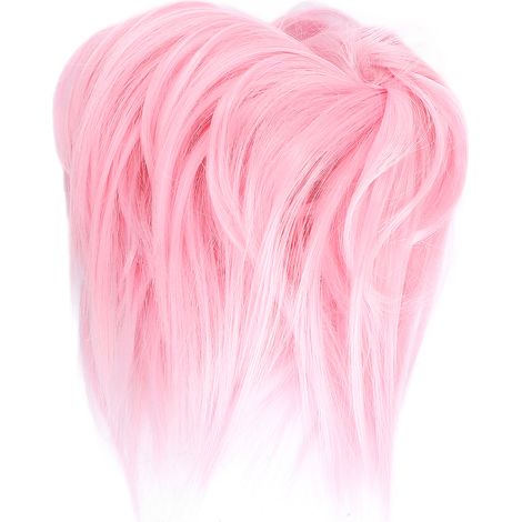 Chignon Tousled Naturel Q17‑Rose Clair, Perruque Chignon Désordonné Bande Élastique Réglable pour Femmes Filles (1/5)