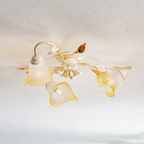 [NEUWERTIG] B-Ware Onli Deckenleuchte Lucrezia Dreiflammig Elfenbein Deckenlampe Lampe Leuchte Spot (1/2)