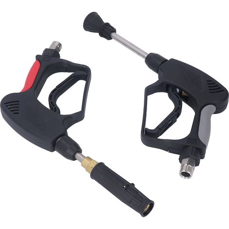 5000 PSI 10,57 GPM Hochdruckpistole mit Antiblockierfunktion, Autowaschlanze, M22x1,5 mm Außengewindeanschluss, 14 mm Düse, Komplettset (1/5)