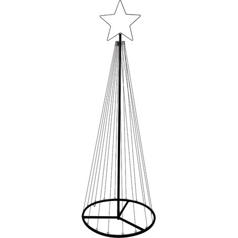LA BOUTIQUE DE Noël - Árbol de Navidad luminoso LED multicolor,  Estructura metálica - 8 efectos animados - Mando a distancia - Interior y exterior SIZE/COLOR 300 cm