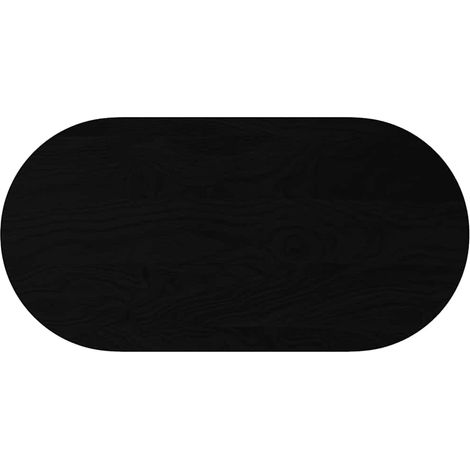 Maison Exclusive - Piano Tavolo Marrone Scuro 120x60x2 cm in Rovere Massello Ovale (1/5)