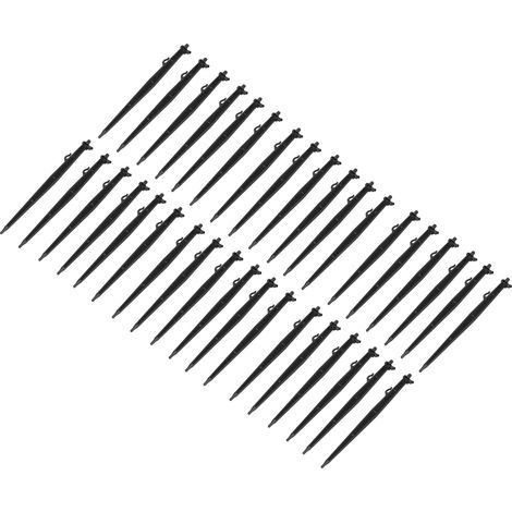 30 supports pour micro-arroseurs, piquets de sol en plastique, supports d'irrigation goutte à goutte pour le jardinage (1/5)