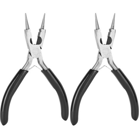 pinces à bec rond multifonctions 4 en 1 faites main pour le sertissage de fil, la fabrication de bijoux et de montres, et la fusion des métaux (1/5)