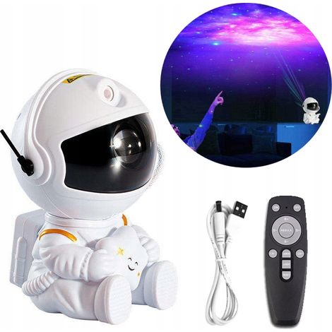 PROYECTOR DE ESTRELLAS NEBULOSA ESPACIAL ASTRONAUTA con control remoto PROYECTOR LED USB PARA NIÑOS (1/5)