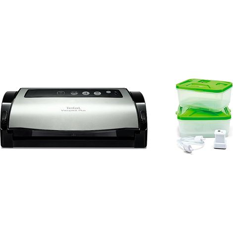 Dispositivo de envasado al vacío de 130w negro / acero inoxidable con accesorios - YY3107FB - Tefal - (1/4)