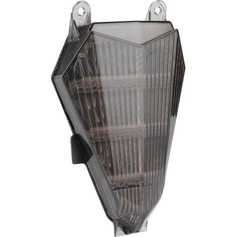 Motorrad-LED-Rücklicht mit Blinkern, getönte Linse, passend für Yamaha YZF R6 2006–2016-Crezuo