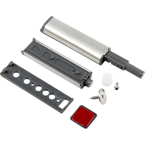 Push to Open Aimant Porte Placard 6 Pièces Métal Loquet Magnetique Push Open Poussoir Placard Fermeture Magnétiques pour Armoire Systeme Push to Open Amortiss Tiroir (1/5)