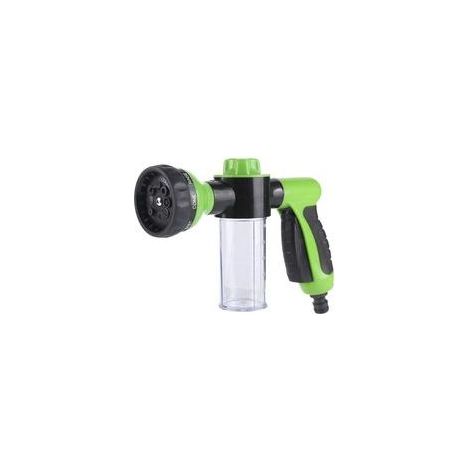 Pistolet arrosage,8 modes de réglage du débit d'eau, douchette de jardin pour la tuyau arrosage, le lavage de la voiture, le nettoyage du trottoir et le bain des animaux domestiques (vert) (1/5)