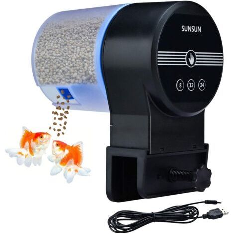 Vtizikl Chargeur USB 3 voies mangeoire à poissons automatique minuterie tortue nourriture aquarium accessoires aquarium mangeoire à poissons automatique pour aquariums marins étang (1/5)