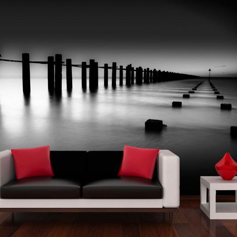 Papier peint estuaire de la tamise à shoeburyness, angleterre - 250 x 193 cm (1/4)
