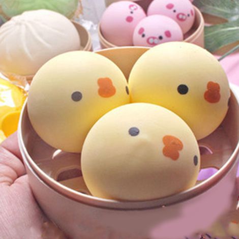 Poulet anti-stress en silicone doux, jouet lent à rebondir, compression lente pour relaxation, jouet de soulagement du stress (1/5)