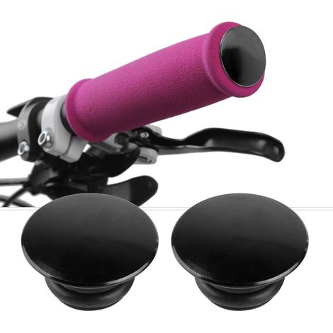 DUUTI Bouchons de Cintre en Aluminium pour Vélo Route, Antidérapants et Résistants (Noir)