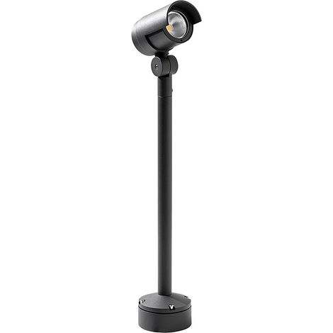 Projecteur LED Orientable KANA 20W 3000K IP65 Anthracite 44° - Éclairage Extérieur, Mural et Sol, Hauteur 58cm - Groupe Rossini (1/3)