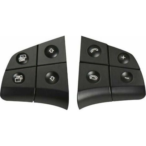 Sostituzione pulsanti di controllo del volante - Per Mercedes Benz W164 W245 W251 ML GL BR Class - Nero - 4 tasti -Crezuo
