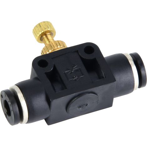 Contrôleur de débit d'air pour tube en T 4/6/8 mm, raccord pneumatique, vanne de régulation (8 mm) (1/5)