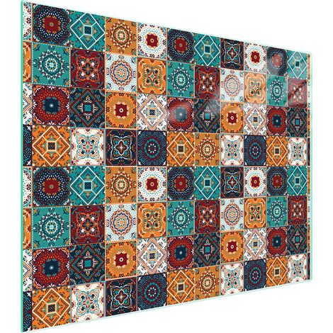 TAGLIERE IN VETRO 52x40 MOSAICO (1/5)