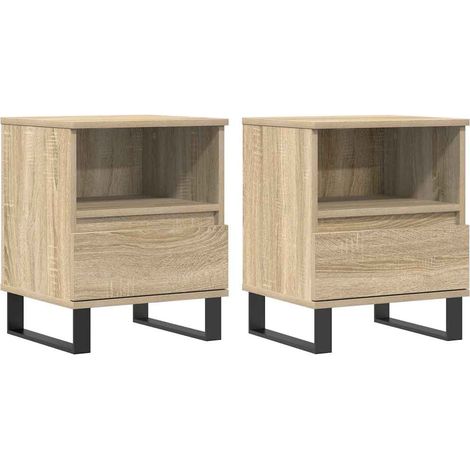 Maison Exclusive - Comodini 2pz Rovere Sonoma 40x35x50 cm in Legno Multistrato
