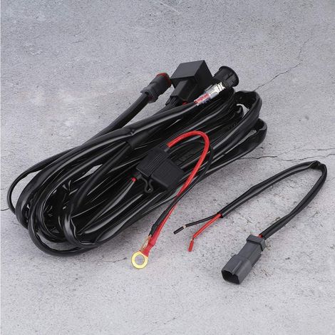 Faisceau de Câbles de Voiture 12 V 40 A, Interrupteur de Commande pour Barre D'éclairage de Travail à LED pour Projecteur et Feu Antibrouillard (1/5)