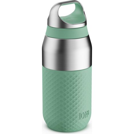 Gourde Isotherme 320 ml (11 oz) - Acier Inoxydable Étanche, Revêtement Céramique, Isolation Sous Vide pour Boissons Chaudes et Froides, Passe au Lave-Vaisselle, Vert Sauge (1/5)