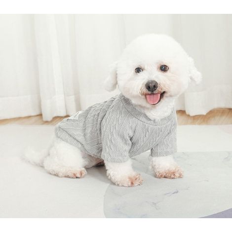 Pull Tricoté Pour Chien Et Chat - Vêtement Chaud Automne Hiver - Polyester Doux - Tailles XS À XXL - 1 Pièce (1/5)
