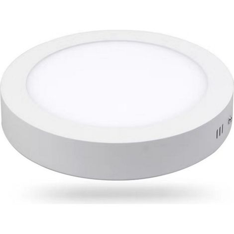 Plafonnier led Rond en saillie 24W ø300mm Blanc Froid 6000K - Digilamp (1/5)
