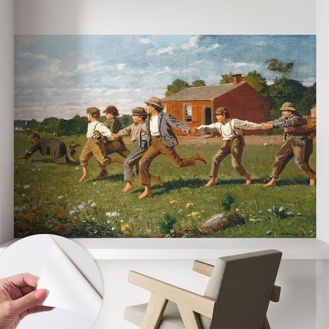 Fotomurale adesivo - Carta da parati adesiva - per la cucina camera da letto per la soggiorno - Gioco gioioso 104x70 cm (1/5)