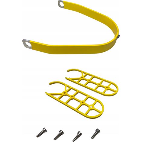 Soporte rígido de aluminio para guardabarros Ninebot Max / Motus Scooty 10 (amarillo) (1/4)