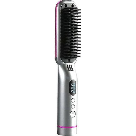 Kabelloser Glättungskamm für nasses und trockenes Haar, hitzebeständig, für Haarpflege und Styling, tragbarer Kamm, B (1/5)