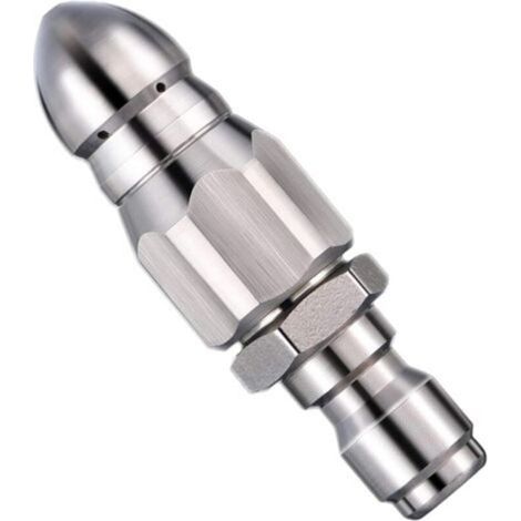 Buse à Jet d'eau - Outil de Nettoyage de pulvérisateur de Lavage - Mini buse de Jet d'égout compacte et Durable, buse de Tuyau de vidange sous Pression, connecteur Rapide de 1/4(1Pcs)